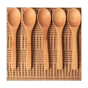 Wholesale Vietnam soup bamboo spoon Traditional Bamboo Wooden Spoon For Coffee For Ice Cream For Juice