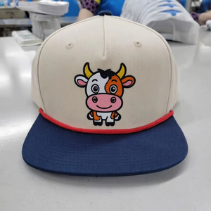 OEM ODM Unisex Custom 6 Panel <b>Flat</b> Brim Snapback <b>Hat</b> Embroidered Baseball Cap for Outdoor Activities Fashion and Brand Promotion - Product Image 1