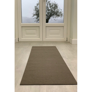 Moderno persiano floreale Runner tappeto per cucina e casa lavabile in poliestere e plastica sotto il lavello colore marrone H 0.50X4.20 M - Product Image 4