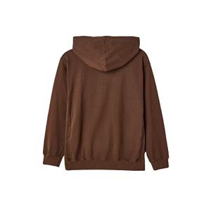 400gsm algodón desgastado Vintage peso pesado liso pulóver sudaderas con capucha de gran tamaño sin cordón ácido lavado sudaderas con capucha - Product Image 2