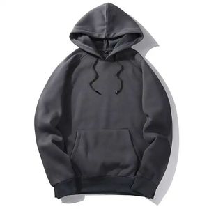 Sweat à capuche de luxe pour homme en coton épais, coupe classique, avec broderie 3D et imprimé, design de poche, en tissu polaire – Qualité professionnelle en gros - Product Image 3