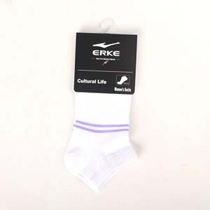 Chaussettes de cheville rayées respirantes pour femmes ERKE, taille unique, blanches, pour usage quotidien, hiver - Product Image 2