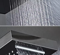 SUS304 Style moderne affichage panneau de douche tour panneaux muraux salle de bain étanche chaud froid salle de bain douche mélangeur ensemble colonne de douche