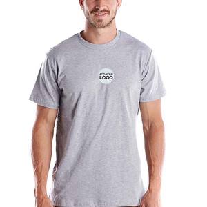 Camisetas Heather Gray para Hombre de Level Apparel, Modelo 3600, 100% Algodón, Corte Ajustado, Manga Corta, Alta Calidad - Product Image 2