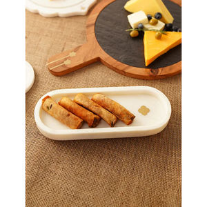 Plateaux à dessert et à nourriture en bois de qualité supérieure Forme personnalisée Grande taille avec Meena Work Idéal pour les repas élégants - Product Image 2