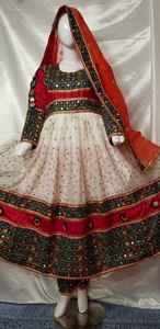 Hot New Vintage Kuchi Pashtun Tribal Gypsy Dress Afghani Kuchi Suit Frock Long Chiffon Fabric Design Ropa musulmana tradicional - Product Image 6