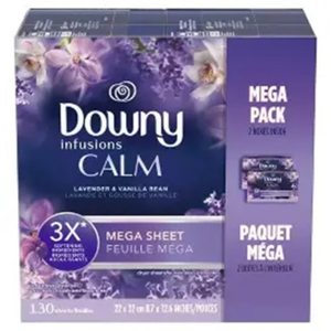 Downy Infusions, Lingettes assouplissantes Mega Dryer, CALM, Lavande et Vanille - Product Image 2