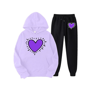 New Arrival Women's Screen Printing <b>Tracksuit</b> Comfortable and Breathable with Solid Pattern Design Newest Release - Product Image 5