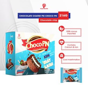 Marshmallow điền đường Wafer Túi 324 gam/hộp Nâu ngon tráng sô cô la PN khay bánh kẹo trứng Bánh quy mềm số lượng lớn - Product Image 6