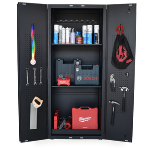 Armoire à outils en acier à revêtement électrique de 76cm 03 niveaux, durable pour l'industrie du garage de mécaniciens, entrepôt du fabricant OEM personnalisable - Product Image 1