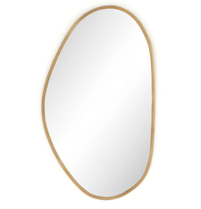 Espejos metálicos de pared modernos de diseño orgánico, espejos metálicos de pared modernos hechos a mano, catálogo al por mayor - Product Image 1