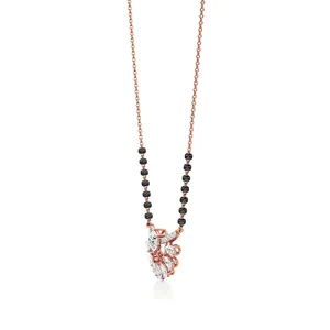 <b>Sunrise</b> Glow Diamond Mangalsutra Necklace - Product Image 3