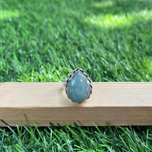 Anillo de Piedra Preciosa de Aguamarina en Forma de Pera, Hecho a Mano, Plata de Ley 925, Joyería de Piedra Natal de Marzo, Proveedor Mayorista - Product Image 2