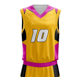 Nouveau design de maillots de basket-ball en maille de club réversibles sublimés sur mesure pour hommes uniformes - Product Image 4