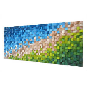 Green Valley Wood Mosaic Wall Decor Letreros de pared de madera con estilo - Product Image 1