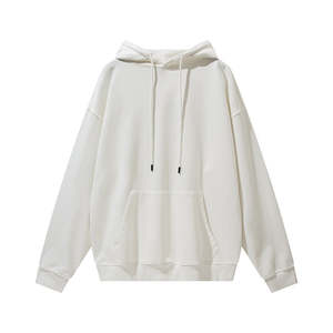 High Quality Mens <b>Black</b> <b>Plain</b> <b>Hoodie</b> Cotton Fleece Winter Pullover Casual Streetwear Sweatshirt OEM - Product Image 4