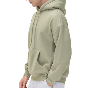 Pull à capuche pour hommes poids lourd Top qualité vêtements Streetwear bases coton mélangé à capuche pour hommes - Product Image 6