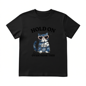 เสื้อยืดพิมพ์ลาย DTG ผ้าฝ้าย 100% 210 GSM ทรงเข้ารูปสำหรับทุกเพศ พร้อมโลโก้ด้านหน้า - Product Image 2