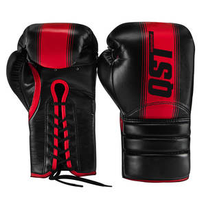 Unisex Professional MMA <b>Gloves</b> for Adults Children Custom Design <b>Lace</b>-Up Leather Training Boxing Hand Grips Moisture-Wicking - Product Image 4