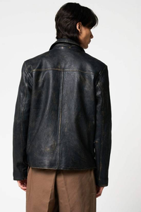 Chaqueta de Cuero Vacuno para Hombre, Estilo Casual, de Alta Calidad, para Motociclistas, Personalizable, Ajustada, Estilo Urbano, Transpirable, Ecológica, para Invierno - Product Image 2