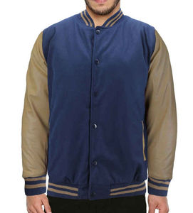 Logotipo personalizado Unisex Letterman Varsity Jacket Hombres y mujeres Estilo universitario Tallas grandes Impermeable CollegeBaseballjacket para hombres - Product Image 4