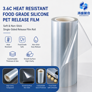 Film de démoulage en PET <span class=keywords><strong>enduit</strong></span> de silicone résistant à la chaleur de qualité alimentaire 3,6C 36 microns en <span class=keywords><strong>rouleau</strong></span> - Product Image 4