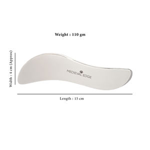 Usine indienne directe qualité originale masseur Gua Sha en forme de S en acier inoxydable pour le corps améliore la Circulation sanguine peau éclatante - Product Image 5