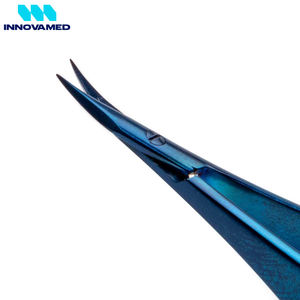 Tijeras de microprecisión de 11,5 cm, punta fina, acero inoxidable, calidad superior, comodidad manual, microtijeras de resorte - Product Image 3