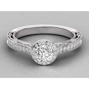 Bague pour femme en or 10 carats avec diamant solitaire cultivé en laboratoire - Product Image 2