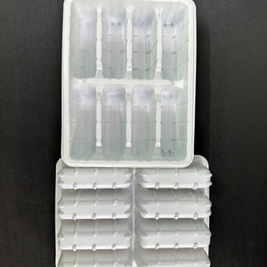 Matériel sûr de la nourriture PP/PET de conditionnement en plastique blanc jetable - Product Image 1