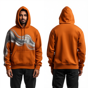 Sudadera con Capucha Oversize de Algodón Grueso Estampada, Premium, Informal, Fabricante de Ropa Personalizada - Product Image 3