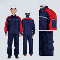 Vêtements de travail brodés sur mesure pour hommes, manches longues, mélange coton-polyester, construction, ingénierie, livraison rapide, pas cher