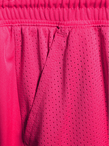 High Quality Breathable Best <b>Women's</b> Pink High Waist Drawstring <b>Skorts</b> With Pockets Breathable Knitted Sporty Shorts - Product Image 6
