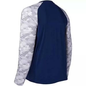 Chemises de soleil à manches longues pour hommes UPF 50 + Tees Pullover Fishing Running Rash Guard T-shirts Chemises d'extérieur Design personnalisé Pêche - Product Image 3