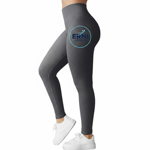 กางเกงโยคะเอวสูงไร้ตะเข็บสำหรับผู้หญิง ยี่ห้อ Erni Sports สำหรับฤดูใบไม้ร่วงและฤดูหนาว แห้งเร็ว ยืดหยุ่น กระชับสัดส่วน ยกสะโพก ลายจุด เหมาะสำหรับออกกำลังกายที่ยิม - Product Image 4