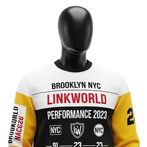 Vente en gros de sweatshirts unisexes surdimensionnés à col ras du cou 100% coton personnalisés French Terry Service d'OEM d'hiver à motif solide - Product Image 4