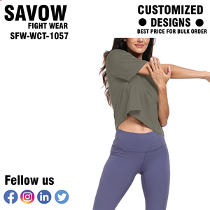 Femmes mignon sans manches haut court décontracté tricoté Fitness vêtements athlétique entraînement Gym Yoga hauts grande taille ajusté haut court - Product Image 6