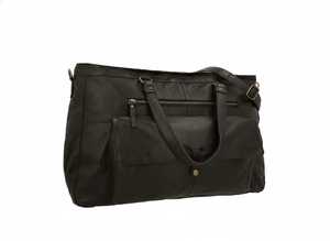 Black Leather Weekender Bag Large Travel Duffle <b>For</b> Men <b>Women</b> Overnight Carry On Gym Tote Shoulder <b>Handbag</b> Big <b>Laptop</b> Business - Product Image 4