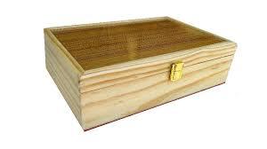 Caja de almacenamiento de madera antigua con trabajo de latón de alta calidad y trabajo de tallado - Product Image 4