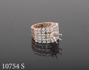 Bague de mariage GIA IGI certifiée pour la taille ronde VVS Lab Grown Diamond pour les femmes en or 14k/18k pour les fêtes - Product Image 2