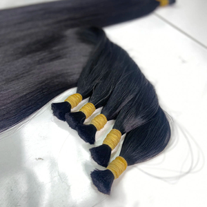 Venta caliente de extensiones de cabello a granel negro natural 100% cabello virgen vietnamita de la empresa Nasa - Product Image 2