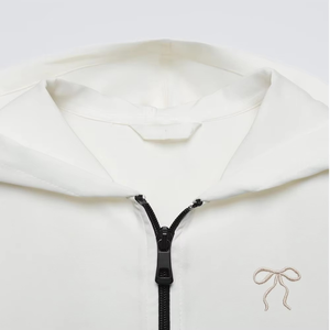 Sweat à capuche réglable d'hiver pour hommes Logo personnalisé Surdimensionné Respirant Fermeture éclair complète Tenue décontractée Coton mélangé de base - Product Image 3