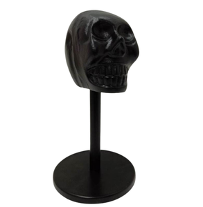 New Design Halloween Decorative Aluminum Skill W/Round Base Black Color for Decoration Customized Handmade Wholesale in Bulk - Product Image 1