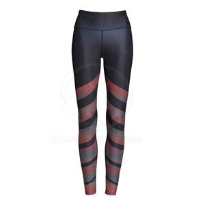 Leggings pour femmes de haute qualité à motif uni, respirants, à séchage rapide, en spandex/polyester, dernier design, vêtements de sport, taille élastique - Product Image 1