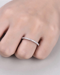 แหวนเพชรสีทองแข็งดีไซน์ใหม่หรูหราแหวนทองแท้หรูหราพร้อมแหวนเพชรแท้18kt - Product Image 5