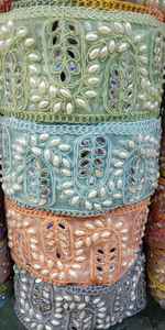 Fait sur mesure avec des perles en forme de goutte de rosée fixes lacets brodés à la machine dans divers modèles et couleurs pour robes de mariée - Product Image 5