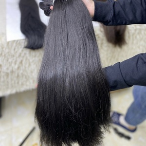 Nguyên Việt Nam Số Lượng Lớn Con Người Phụ Nữ Da Đen Phù Hợp Lớp Biểu Bì Chưa Qua Chế Biến Phía Trước Ren Afro Curl Yaki 8 26 28 Inches 1Kg Sóng Bó - Product Image 3