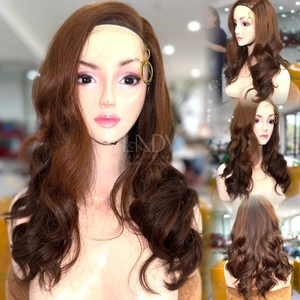 Haute qualité belles perruques réel brut 100% extensions de cheveux humains vietnamiens vierge vraie perruque ondulée couleur personnalisée - Product Image 1