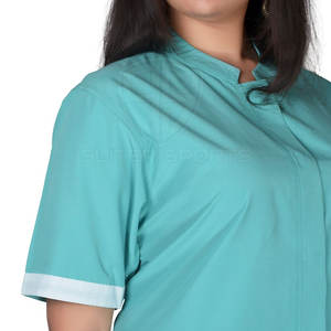 2024 uniformes d'hôpital de gommage d'infirmière de logo personnalisé ensembles de gommage médical faits à partir de tissu de toile - Product Image 4