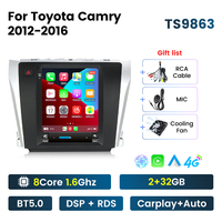 NaviFly NF nouveau contrôle Android autoradio DSP DVR pour Toyota Camry 2012-2016 avec jeu de voiture Android auto
